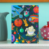 'Christmas decorations' card