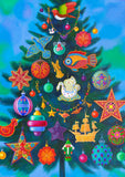 'Christmas tree' card