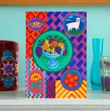 'Fruit and little lamb' card