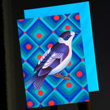 'Semicollared flycatcher' card