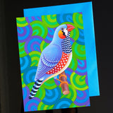 'Zebra finch' card