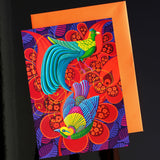 'Birds of paradise' card