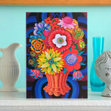 'Blooms in a basket' card