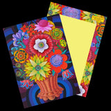 'Flowers' 5 Large Illustrated Postcards set