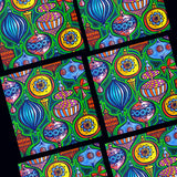 Christmas Card Pack 'Christmas baubles' X 6
