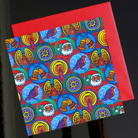 Christmas Card Pack 'Christmas in small circles' X 6