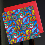 Christmas Card Pack 'Christmas in small circles' X 6