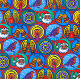 Christmas Card Pack 'Christmas in small circles' X 6