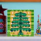 Christmas Card Pack 'Christmas tree in green' X 6