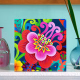 'Exotic flower' card