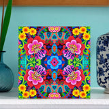'Exotic flower pattern' card