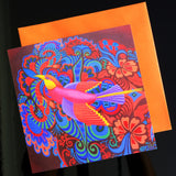 'Flying bird' card