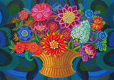 'More blooms in a basket' card