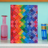 'Painted patchwork' card