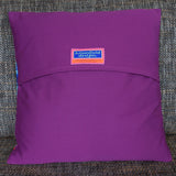 'Peacock' velvet cushion