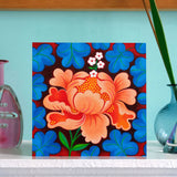 'Peony' card