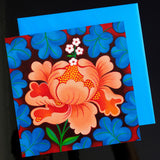 'Peony' card