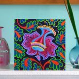 'Persian floral' card