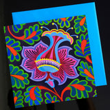 'Persian floral' card