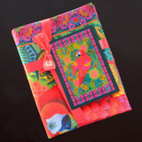 'Red parrot' tea towel