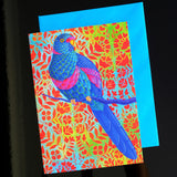 'Blue parrot' card