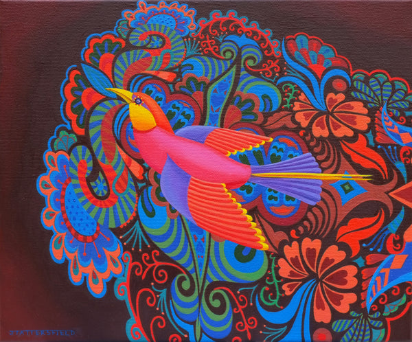 'Flying bird' oil painting