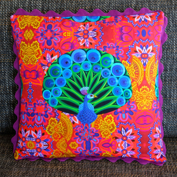 'Peacock' cushion