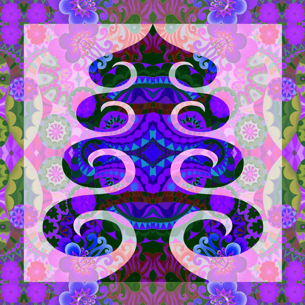'Tree in purple' card