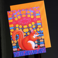 'Red squirrel' card