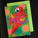 'Red parrot' card