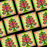 Christmas Card Pack 'Tree in green' X 10