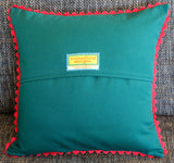 'Flying bird' cushion (green)
