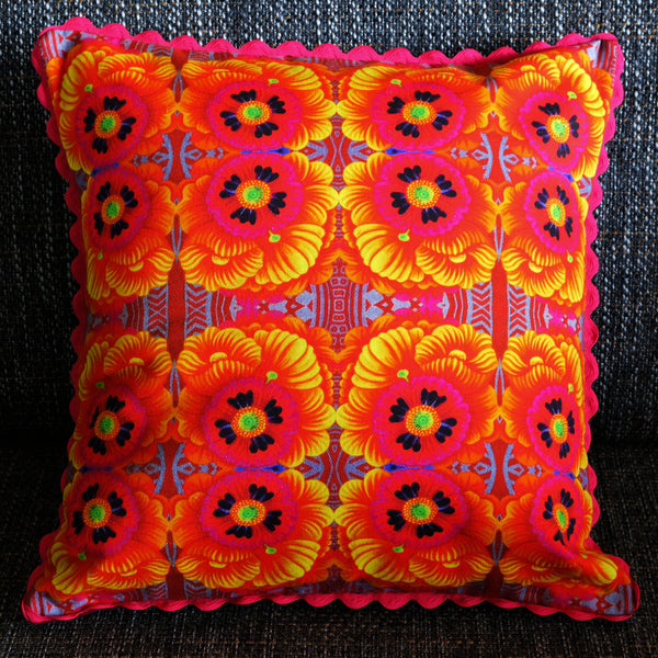 'Marigolds' cushion (orange)